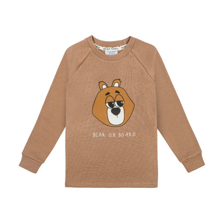 MIŚ BRĄZOWY PRĄŻKOWANY LONGSLEEVE