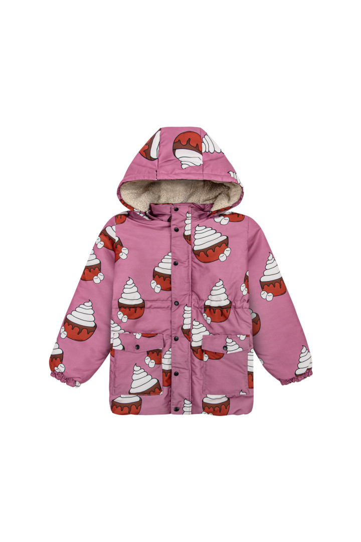 CZEKOLADA DŁUGA KURTKA ZIMOWA