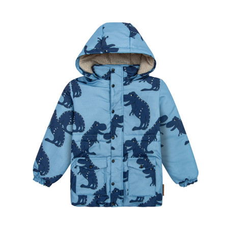 DINOZAUR T-REX DŁUGA KURTKA ZIMOWA