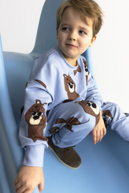 BEAR BLUE OVERSIZE SWEATSHIRT