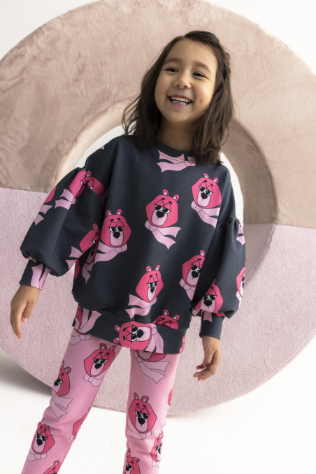 BEAR DARK PUFF SWEATSHIRT