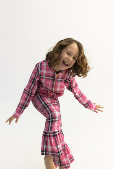 CHECKER PINK FUNKY PANTS