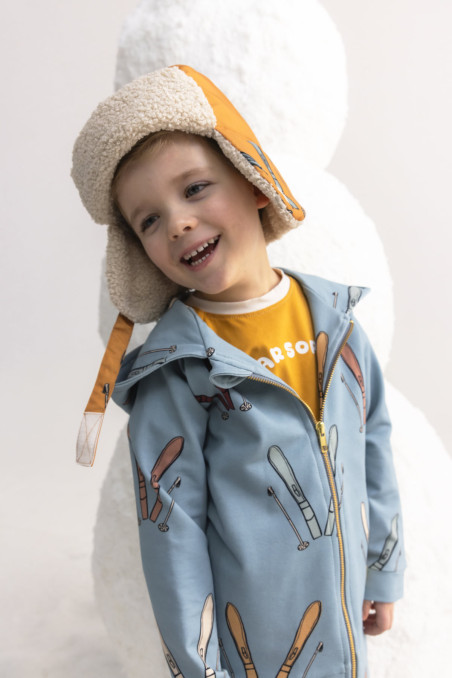 NARTY NIEBIESKIE BLUZA Z KAPTUREM