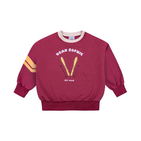 SKI DARK RED OVERSIZE SWEATSHIRT
