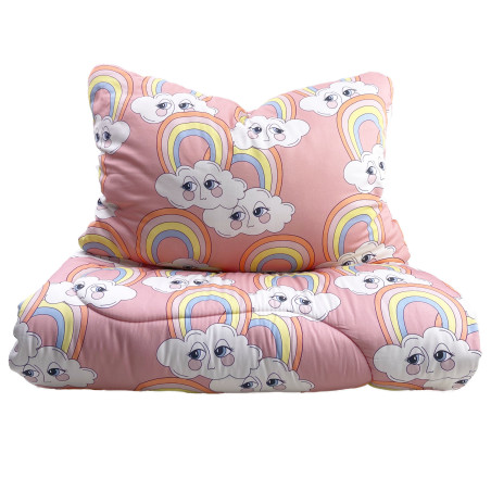 RAINBOW PINK FILLED BEDDING