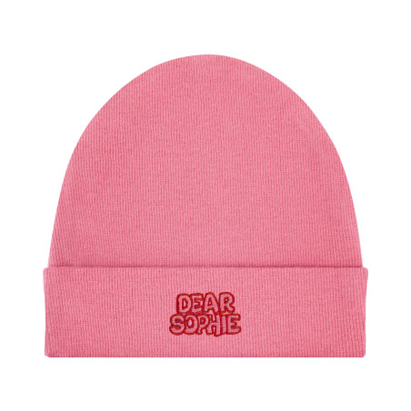 RIB PINK BEANIE