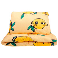 LEMON YELLOW FILLED BEDDING SET