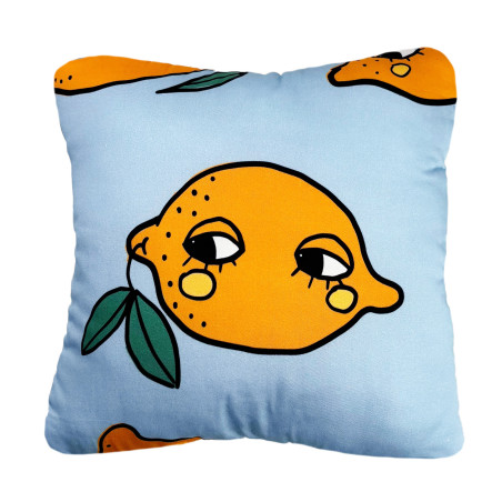 LEMON BLUE PILLOW