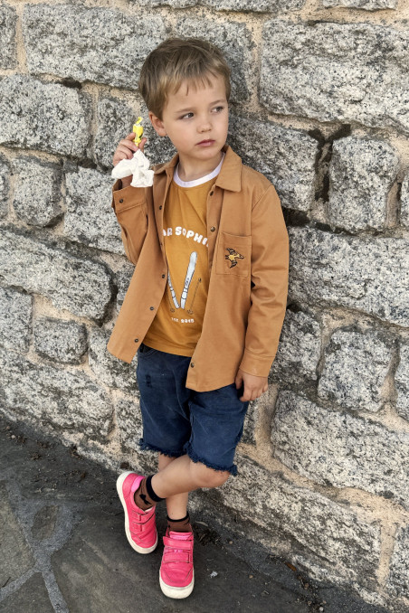 PTERODACTYL CARAMEL SHIRT