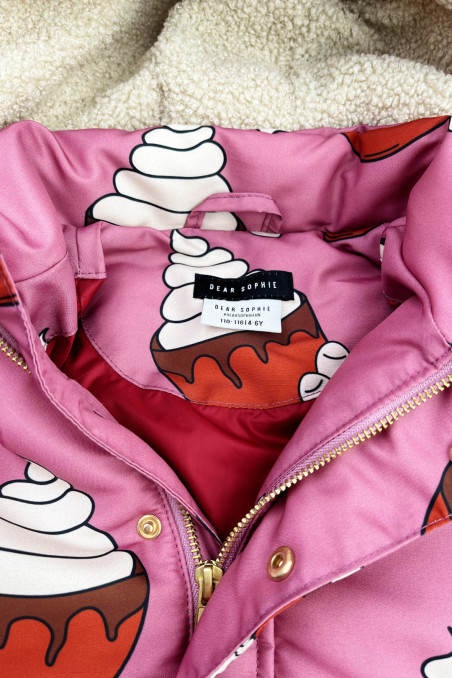 CZEKOLADA DŁUGA KURTKA ZIMOWA