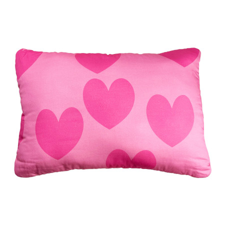 HEARTS PINK PILLOW