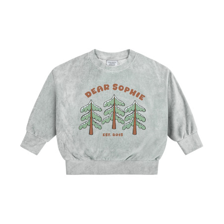 CHOINKA WELUROWA BLUZA OVERSIZE