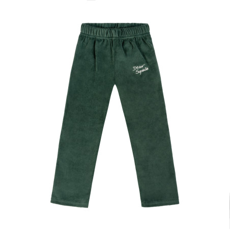 GREEN VELVET LEGGINGS