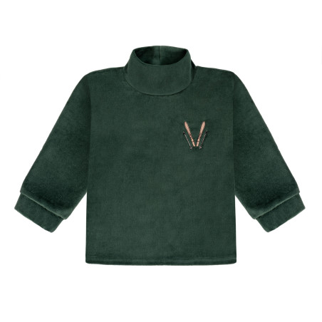SKI GREEN VELVET LONGSLEEVE