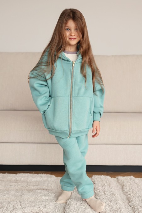 AQUA BLUE WARM PANTS