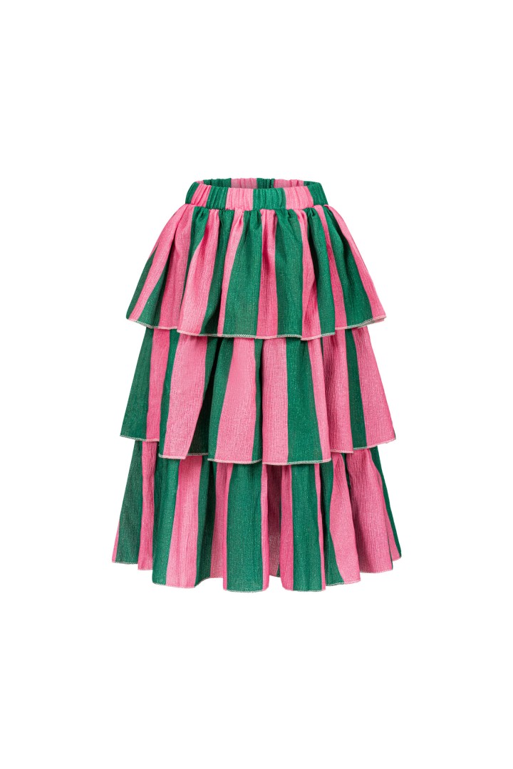 PASY ZIELONE / DŁUGA SPÓDNICA FALE