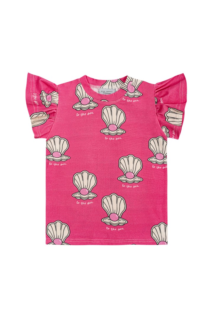 MUSZELKA RÓŻOWA / KOSZULKA ZE SKRZYDEŁKAMI