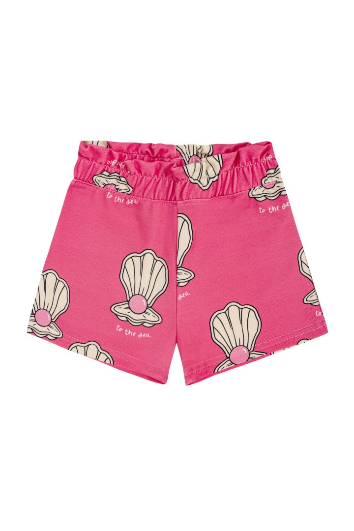 MUSZELKA RÓŻOWA / SZORTY PAPERBAG