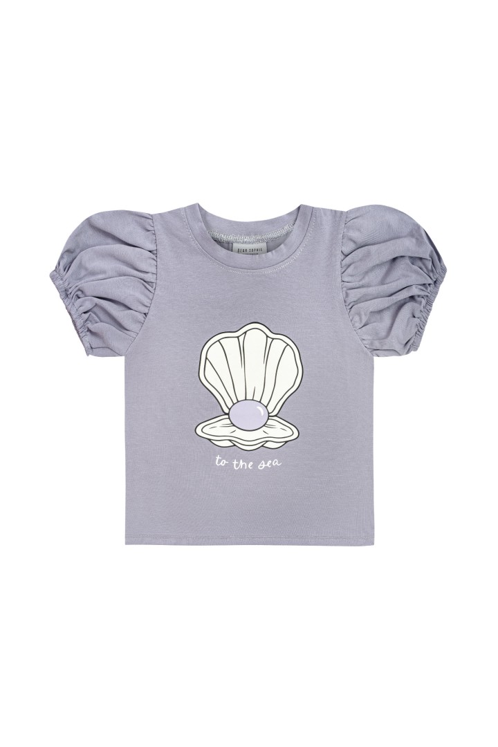 MUSZELKA FIOLETOWA / T-SHIRT BUFIASTY