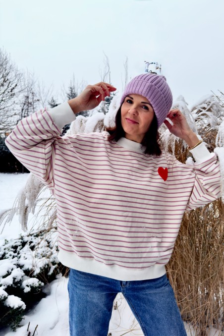 SERCE BLUZA W PASY – DLA NIEJ