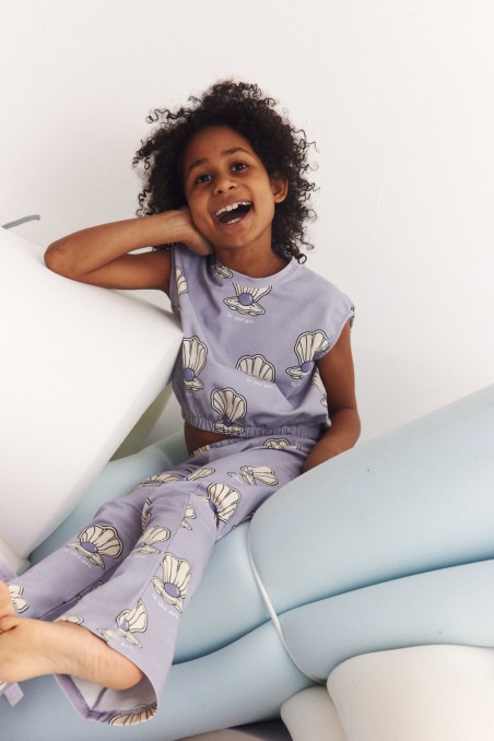 MUSZELKA FIOLETOWA / KRÓTKA KOSZULKA