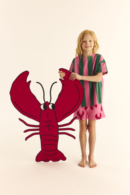 HOMAR RÓŻOWY / SZORTY PAPERBAG