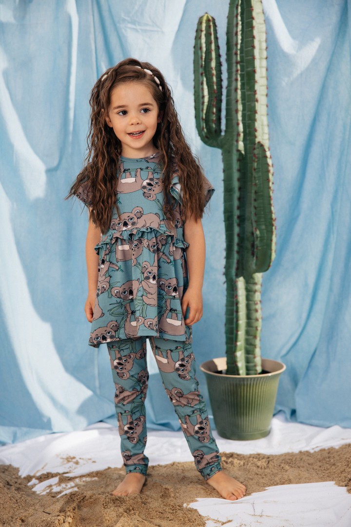 KOALA TURKUS TUNIKA ROZKLOSZOWANA KOALA TURKUS TUNIKA ROZKLOSZOWANA