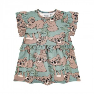 KOALA SEA-GREEN POM POM TUNIC