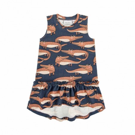 CROCODILE NAVY DRESS