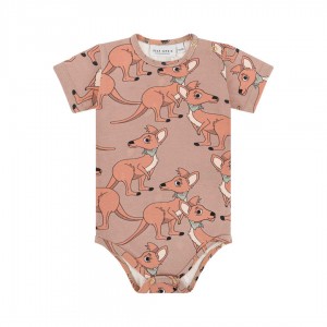 CANGAROO BROWN SHORT SLEEVE BODYSUIT