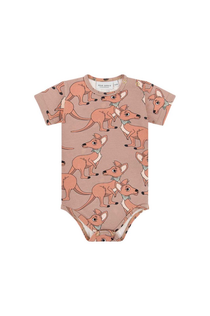 CANGAROO BROWN SHORT SLEEVE BODYSUIT CANGAROO BROWN SHORT SLEEVE BODYSUIT