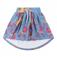 WĘDROWIEC NIEBIESKI SPÓDNICA Z DŁUŻSZYM TYŁEM