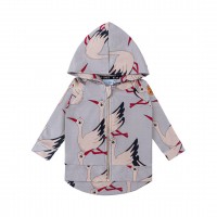 BOCIAN SZARY BLUZA Z KAPTUREM