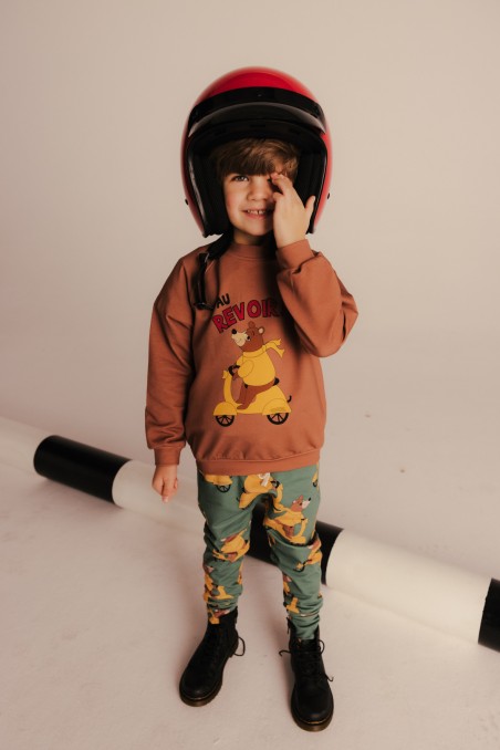 MOTOMIŚ BRĄZOWY BLUZA SLIM