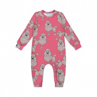 POODLE PINK BABY SLEEPWEAR