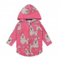 PUDEL RÓŻ BLUZA Z KAPTUREM