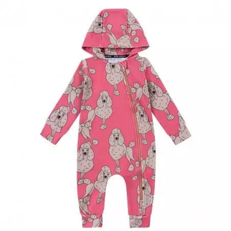 POODLE PINK OVERALL
