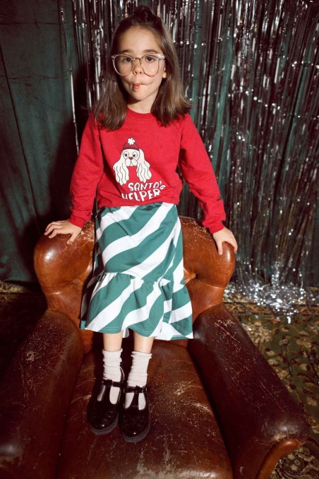 WINTER RED SLIM SWEATSHIRT