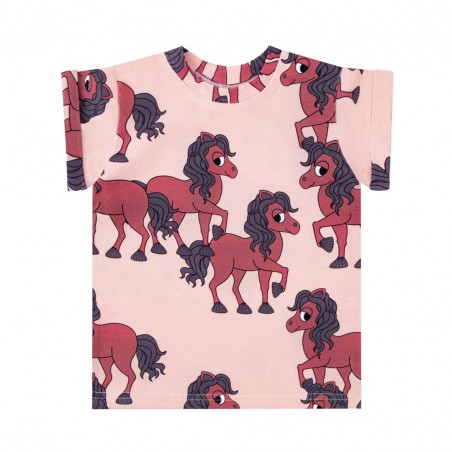 HORSIE BROWN SLIM T-SHIRT