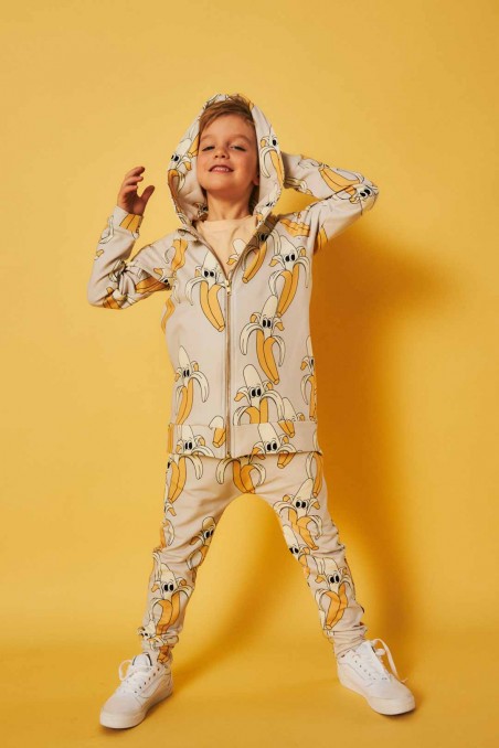 BANAN SZARY SPODNIE SLIM