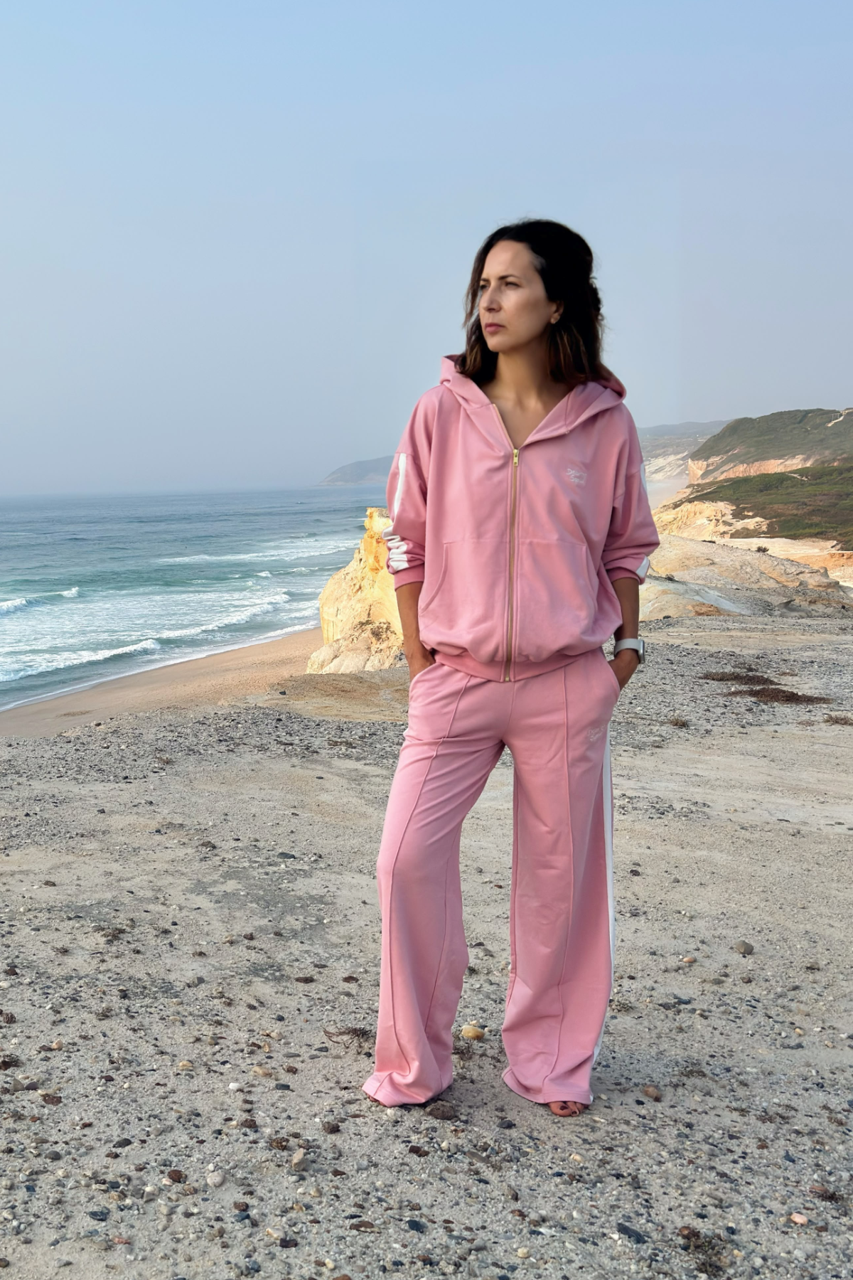 Damska bluza z kapturem Hush Pink – DEAR SOPHIE