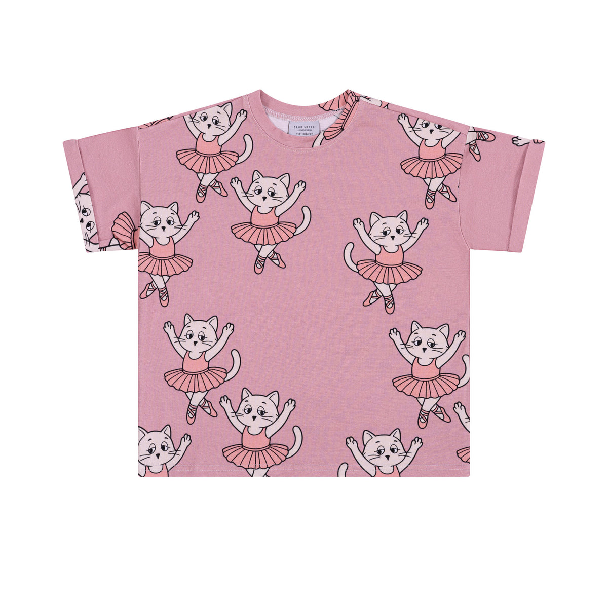 T-shirt dziecięcy oversize Baletnica Różowa – DEAR SOPHIE – ujęcie 1
