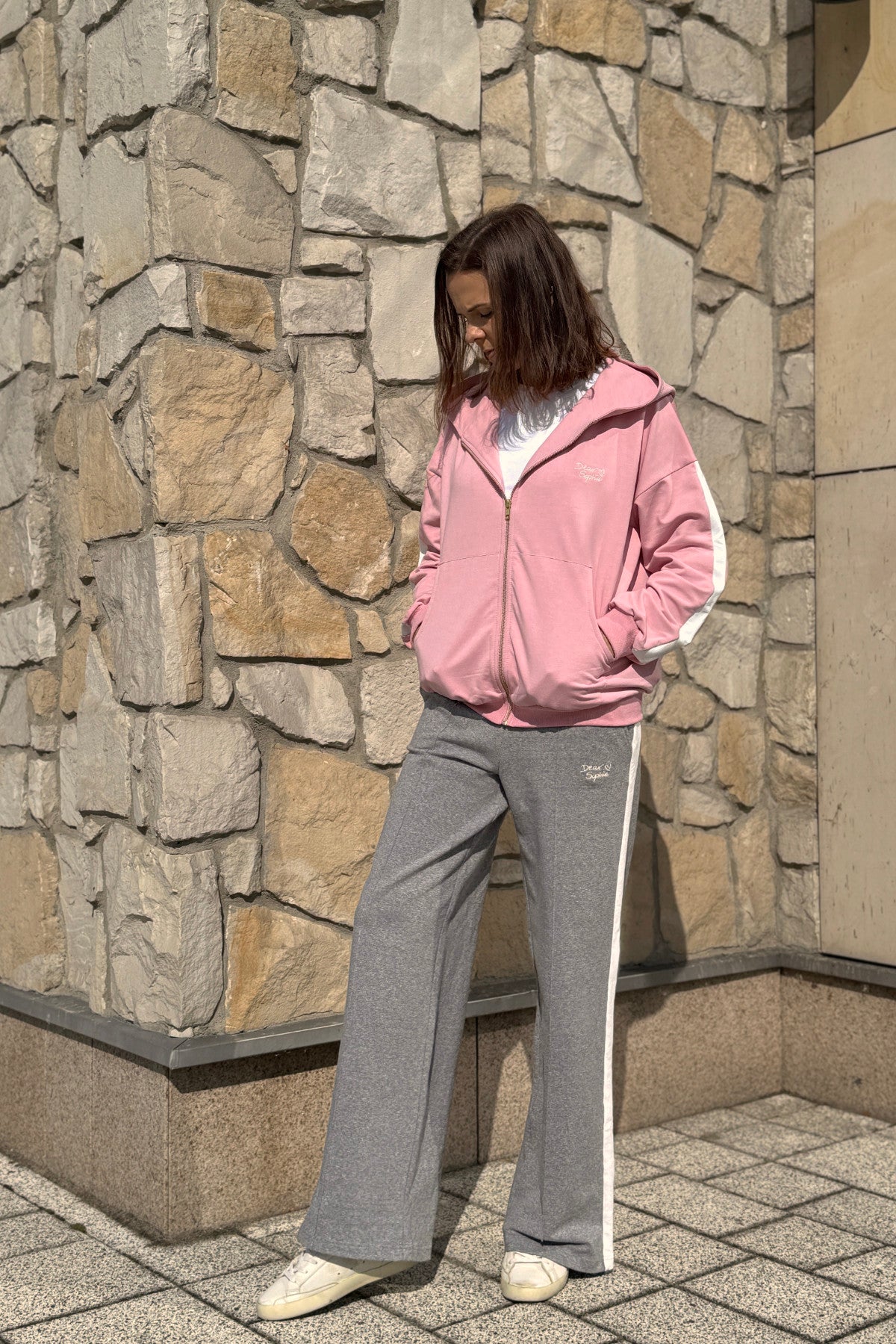 Damska bluza z kapturem Hush Pink – ujęcie 10