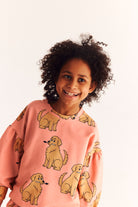 Bluza bufiasta dziecięca Lupo Różowy – DEAR SOPHIE