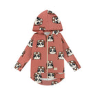 Bluza z kapturem na zamek dziecięca Panda Brązowa – DEAR SOPHIE – ujęcie 1