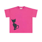 Luźny t-shirt dziecięcy Kot Różowy – DEAR SOPHIE – ujęcie 1