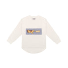 Longsleeve dziecięcy Samolot Off-White – DEAR SOPHIE – ujęcie 1