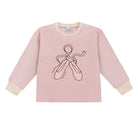Luźny longsleeve dziecięcy Baletki Różowe – DEAR SOPHIE – ujęcie 1