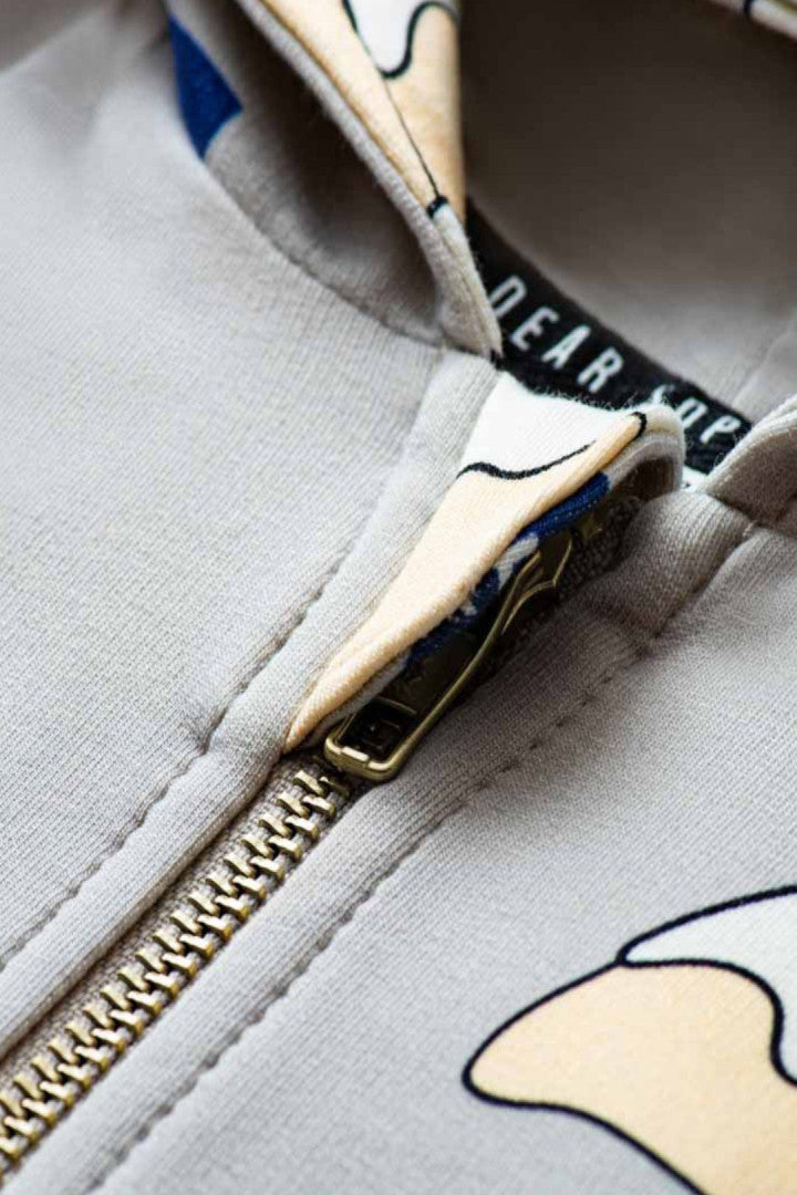 Bluza z kapturem na zamek dziecięca Everest Szary – ujęcie 3