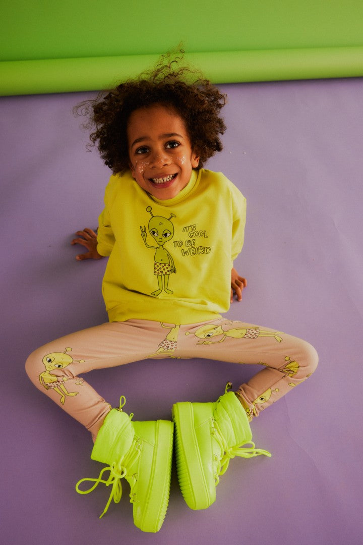 Legginsy dziecięce Kosmitek Elo Beż – ujęcie 2